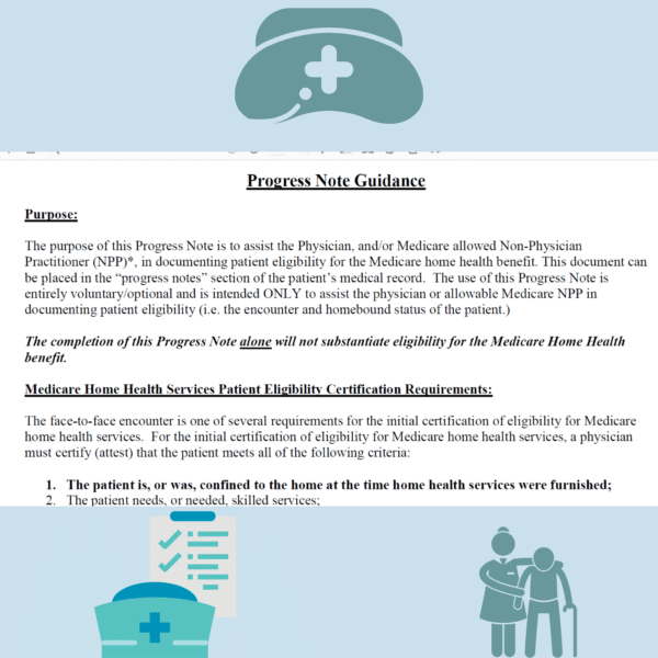 Home Health Nursing Progress Notes - Image 5